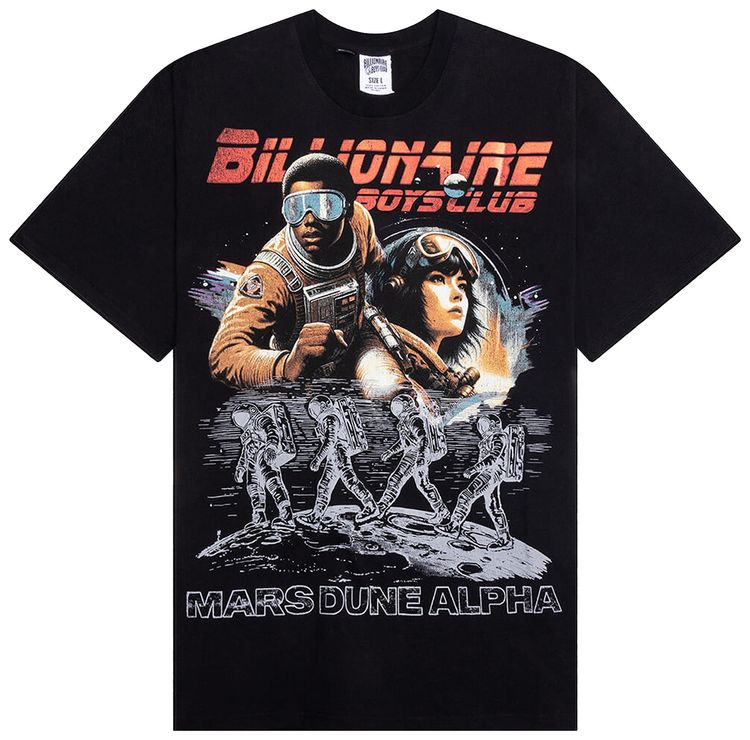 Billionaire Boys Club Space Runner T Shirt Oversized Fit Black