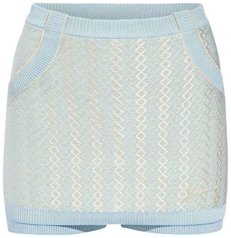 Jacquemus La Jupe Culotte Marino MulticolorBlue