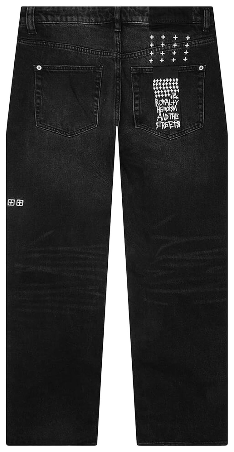 Ksubi Bronko Jean Emblem Black