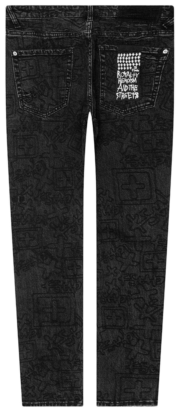 Ksubi Van Winkle Jean Stencil Black