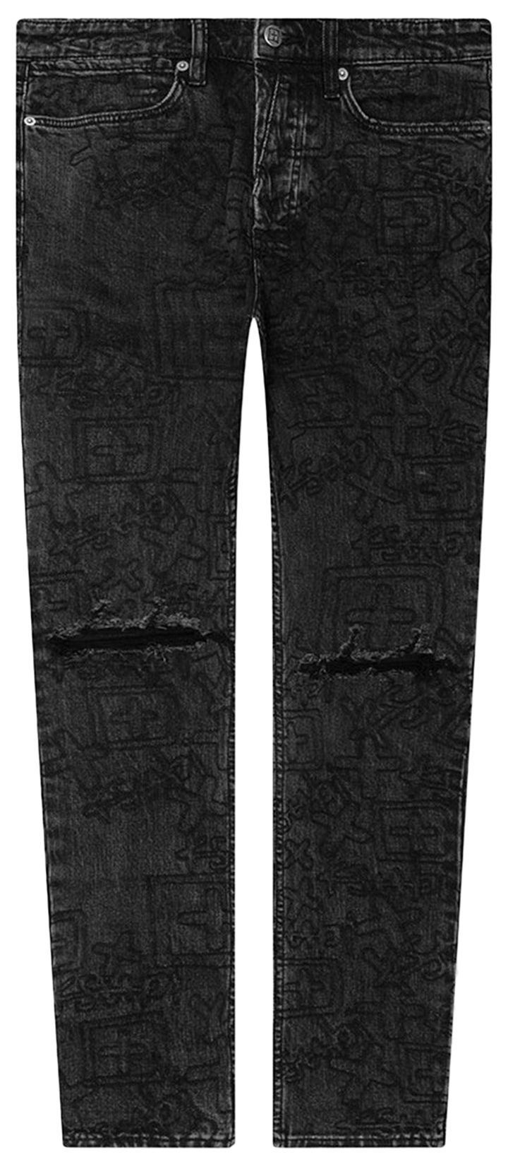 Ksubi Van Winkle Jean Stencil Black