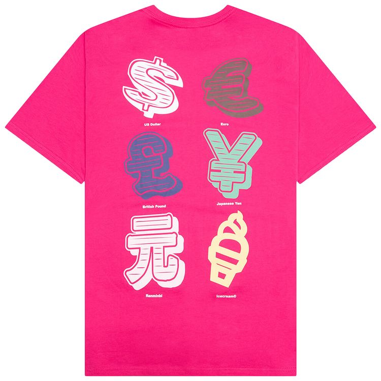 Icecream Cash Rules Short Sleeve Tee Beetroot Purple