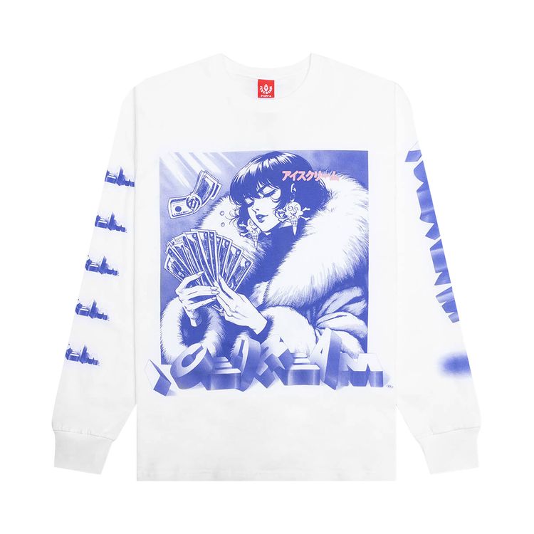 Icecream Count EM Long Sleeve Tee White