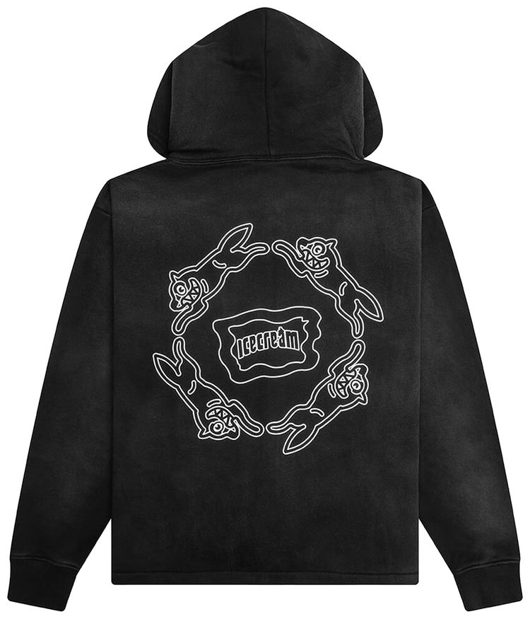 Icecream Rotation Hoodie Black