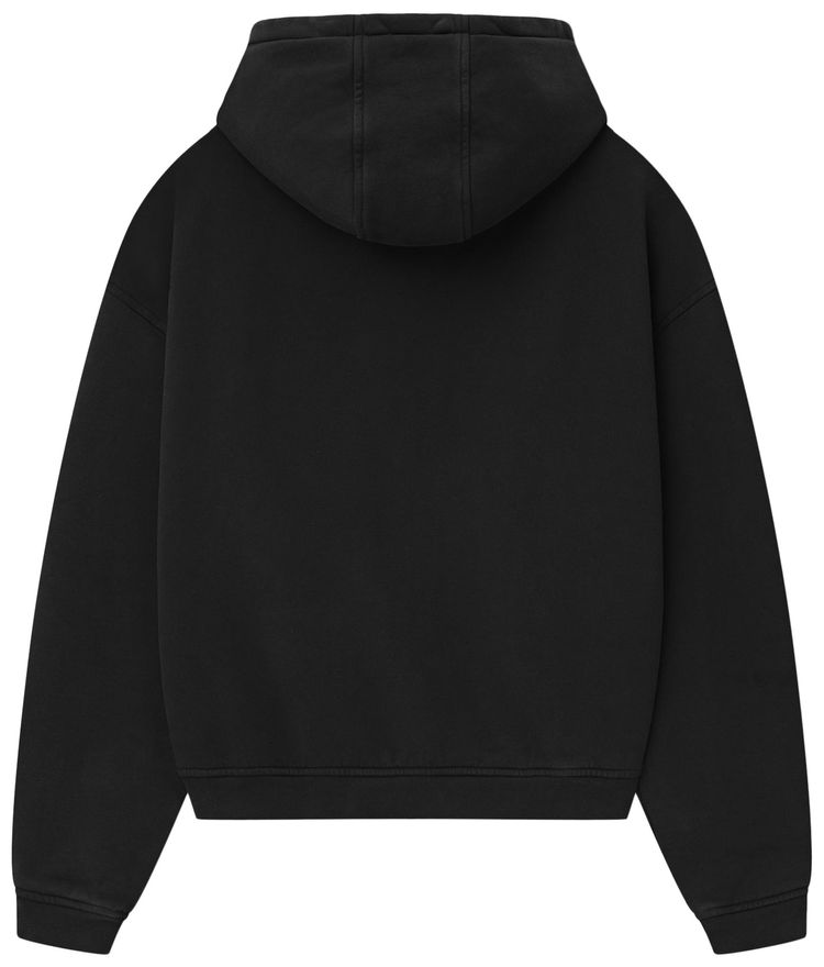 Rhude Bordeaux Grand Vin Zip Up Hoodie Vintage Black
