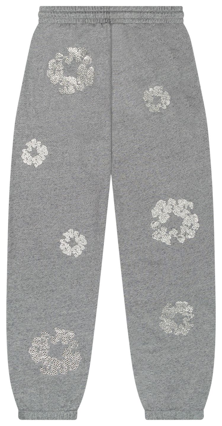 Denim Tears Cashmere Swarovski Cotton Wreath Sweatpants Grey
