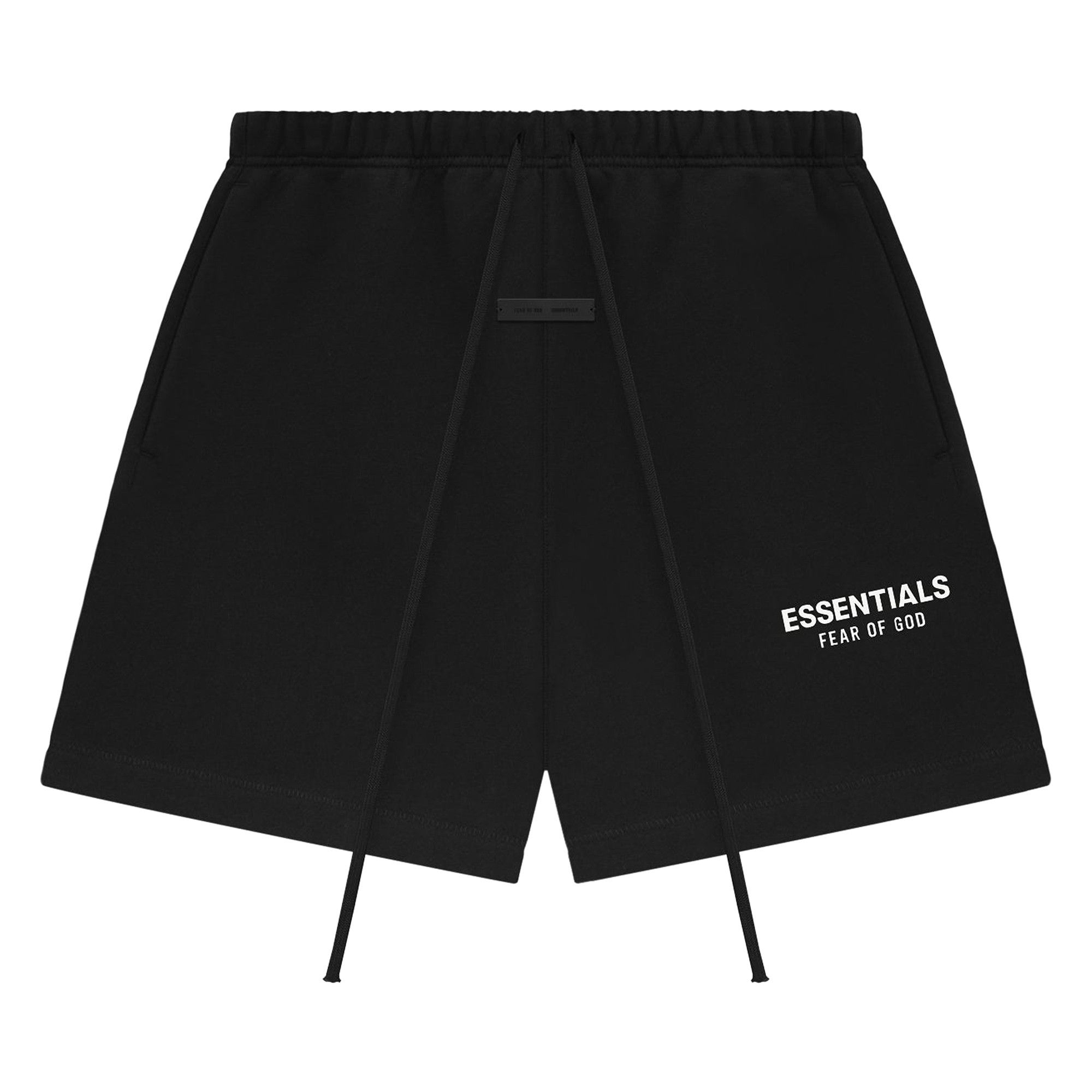Fear of God Essentials Cream Drawstring Sweatshort Jet Black