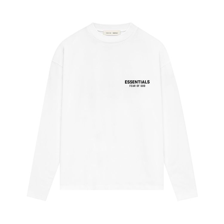 Fear of God Essentials Classic Long Sleeve Tee Bright White