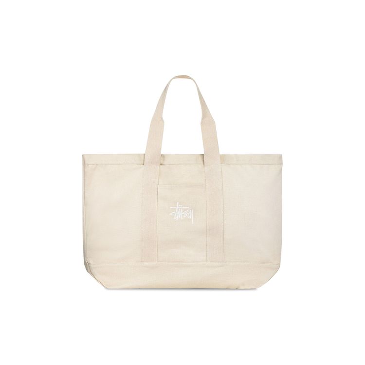 Stussy Canvas XL Tote Bag Natural