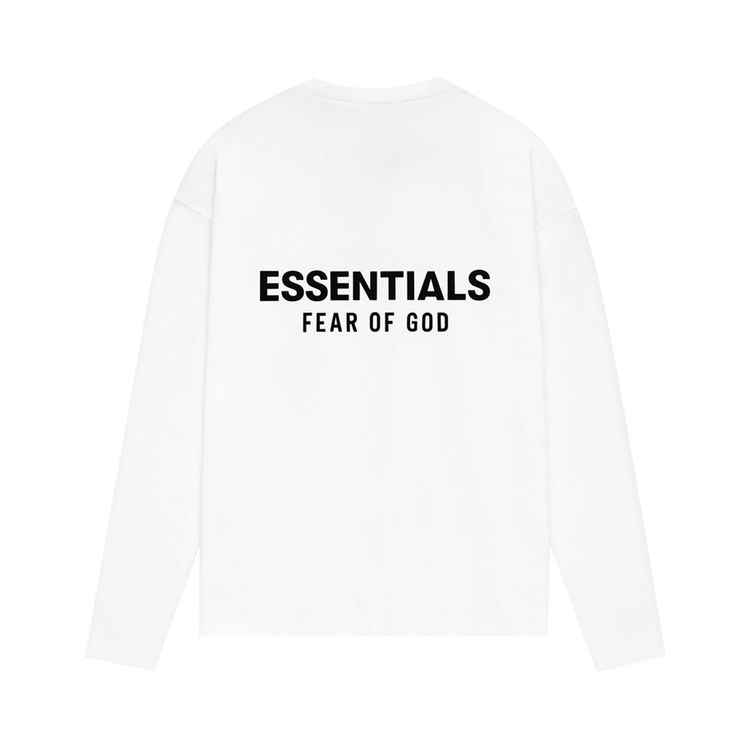 Fear of God Essentials Classic Long Sleeve Tee Bright White