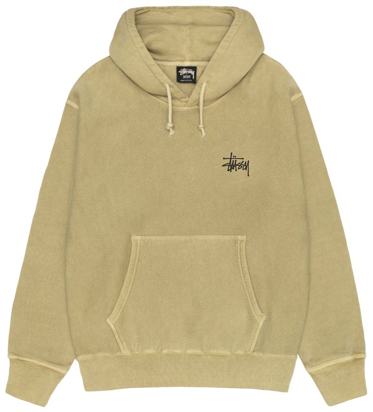 Stussy Basic Hoodie Pigment Dyed Elm