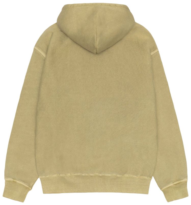 Stussy Jumbo Zip Hoodie Pigment Dyed Elm