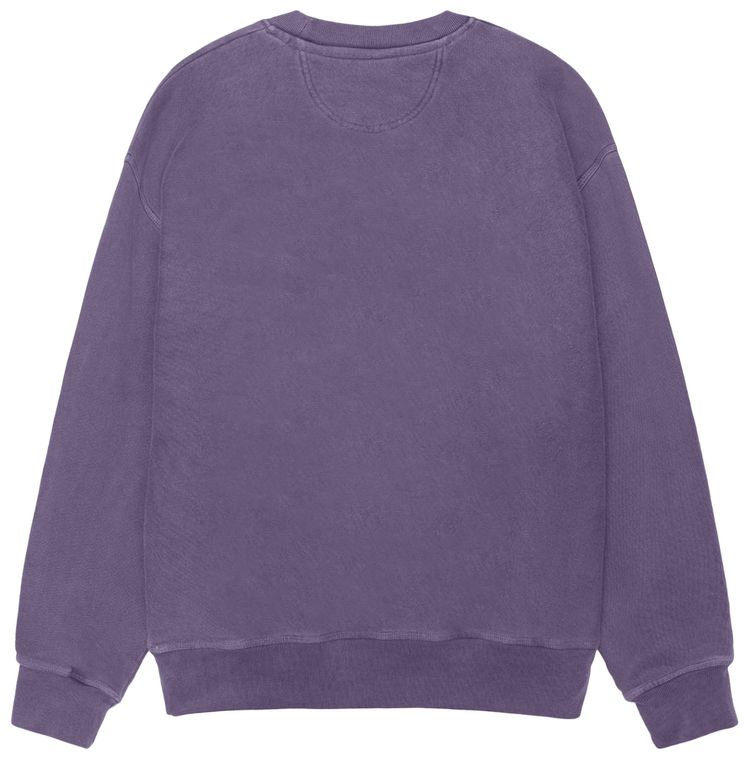 Stussy Jumbo Crew Pigment Dyed Grape