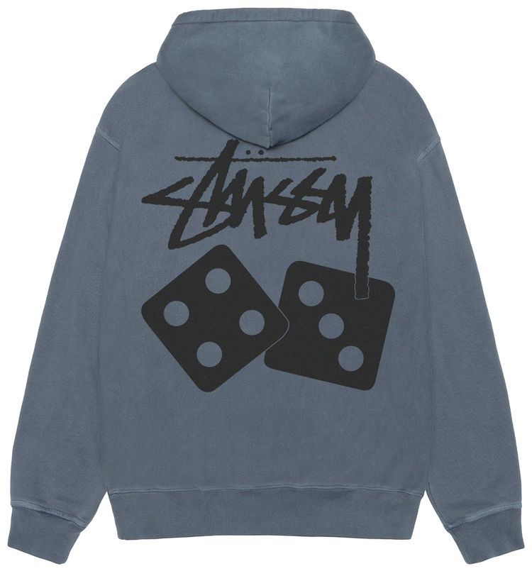 Stussy Dice Hoodie Pigment Dyed Navy