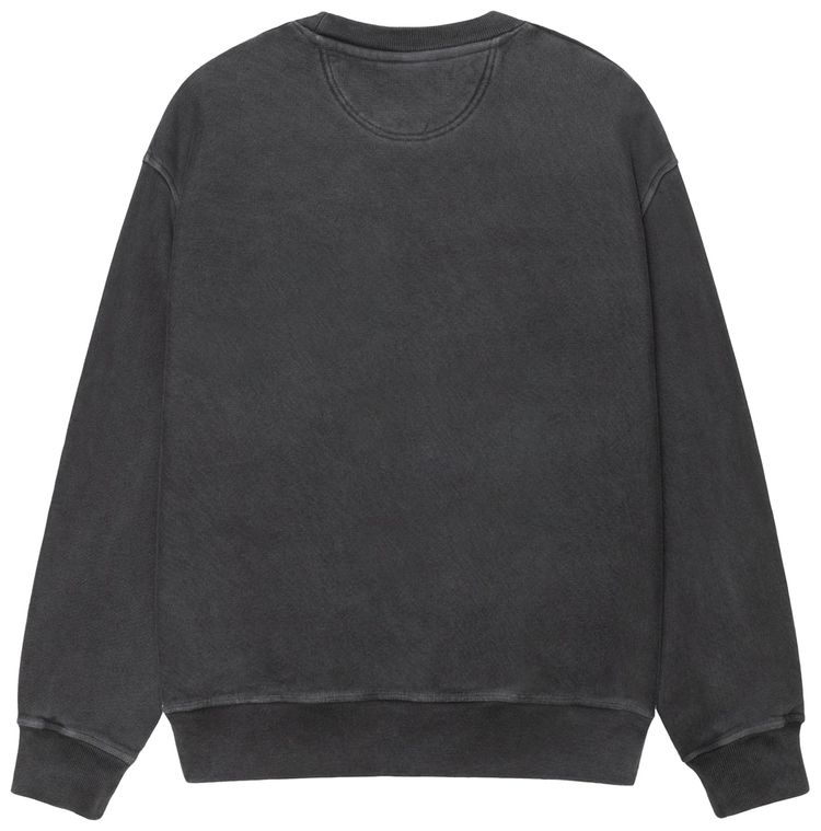 Stussy Jumbo Crew Pigment Dyed Black