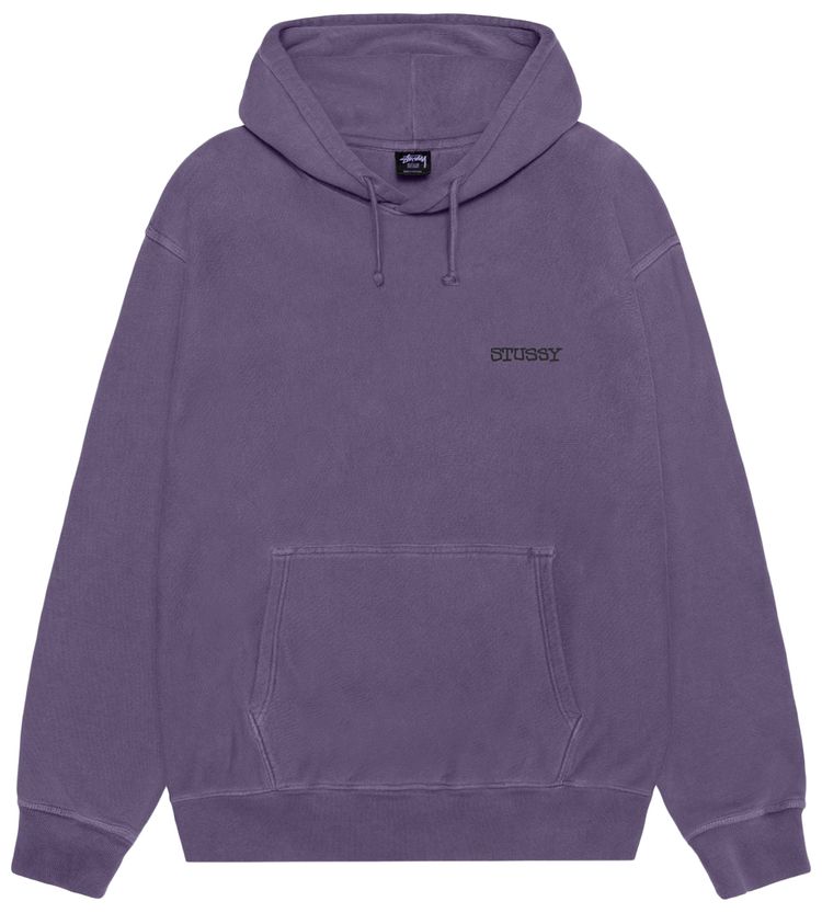 Stussy Jumbo Hoodie Pigment Dyed Grape