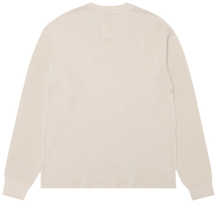 Stussy Garment Dyed Long Sleeve Thermal Bone