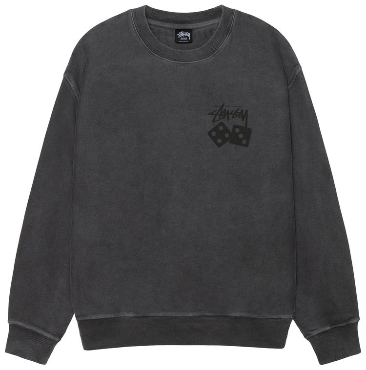 Stussy Dice Crew Pigment Dyed Black