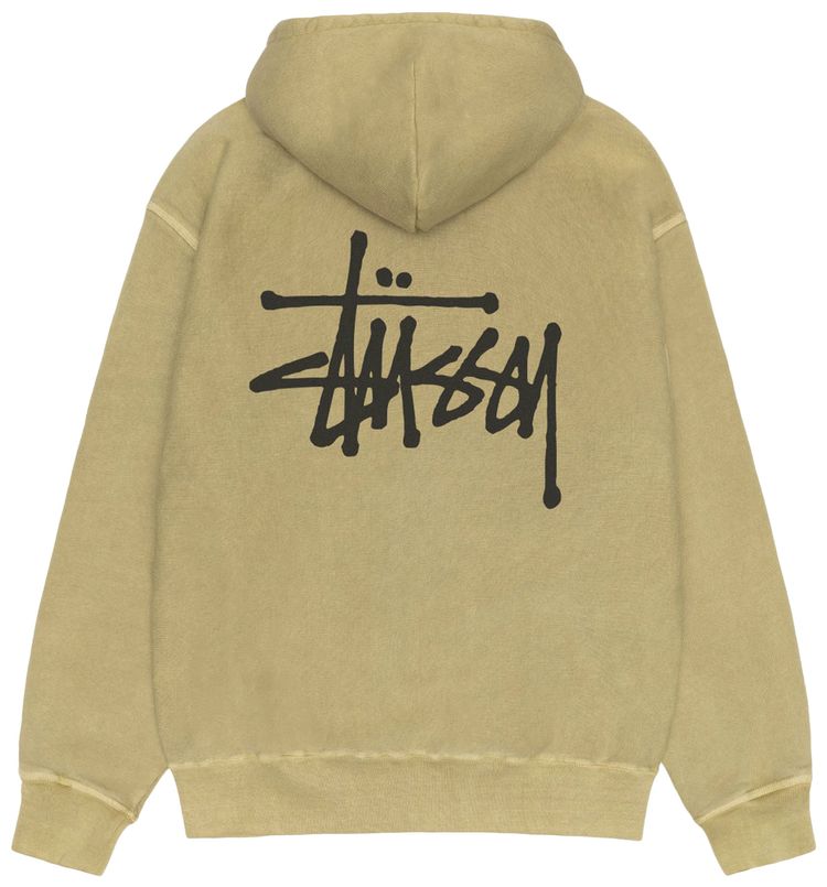 Stussy Basic Zip Hoodie Pigment Dyed Elm