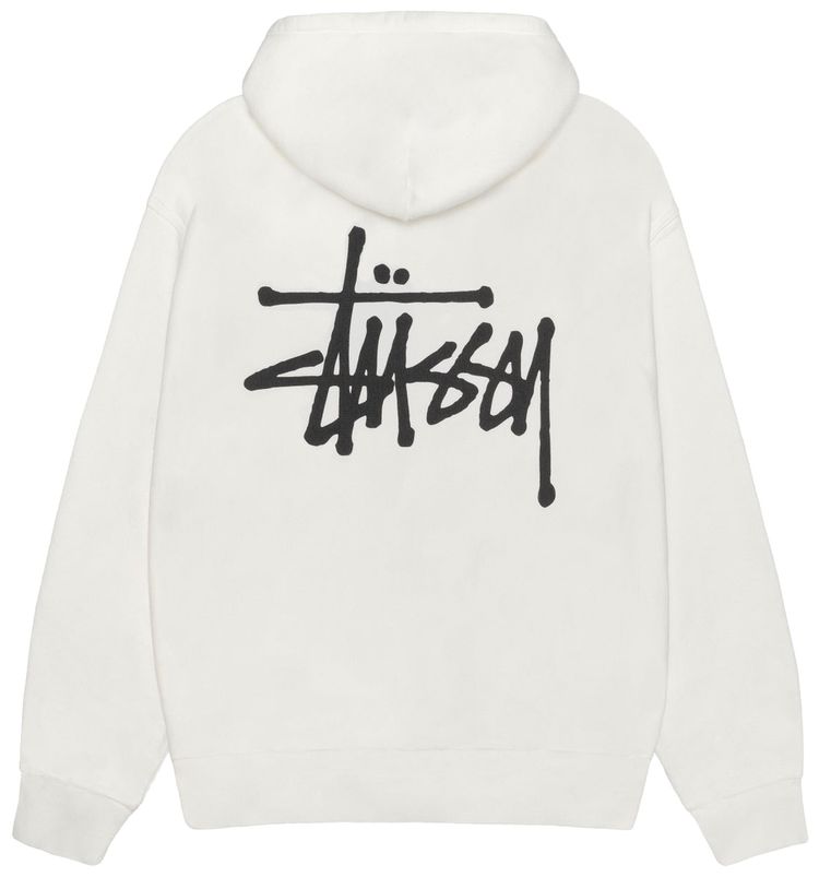 Stussy Basic Zip Hoodie Pigment Dyed Natural