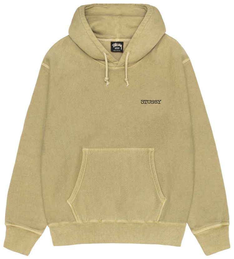Stussy Jumbo Hoodie Pigment Dyed Elm