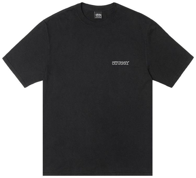 Stussy Jumbo Tee Pigment Dyed Black