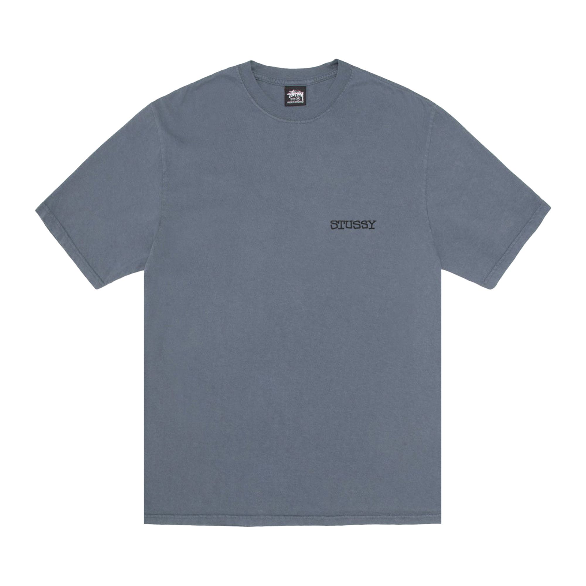 【STUSSY】JUMBO TEE PIGMENT DYED TEE Stüssy Jumbo Pigment Dyed Tee Black