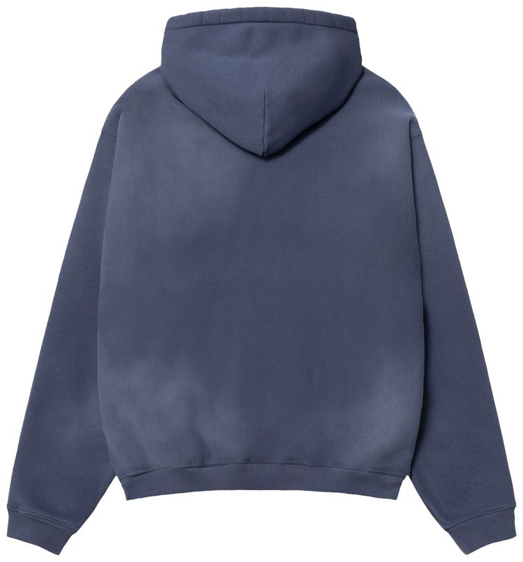 Stussy Stu Applique Hoodie Blue
