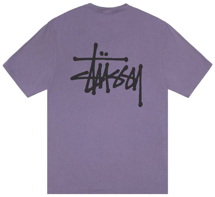 Stussy Basic Tee Pigment Dyed Grape