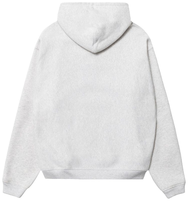 Stussy Stu Applique Hoodie Ash Heather