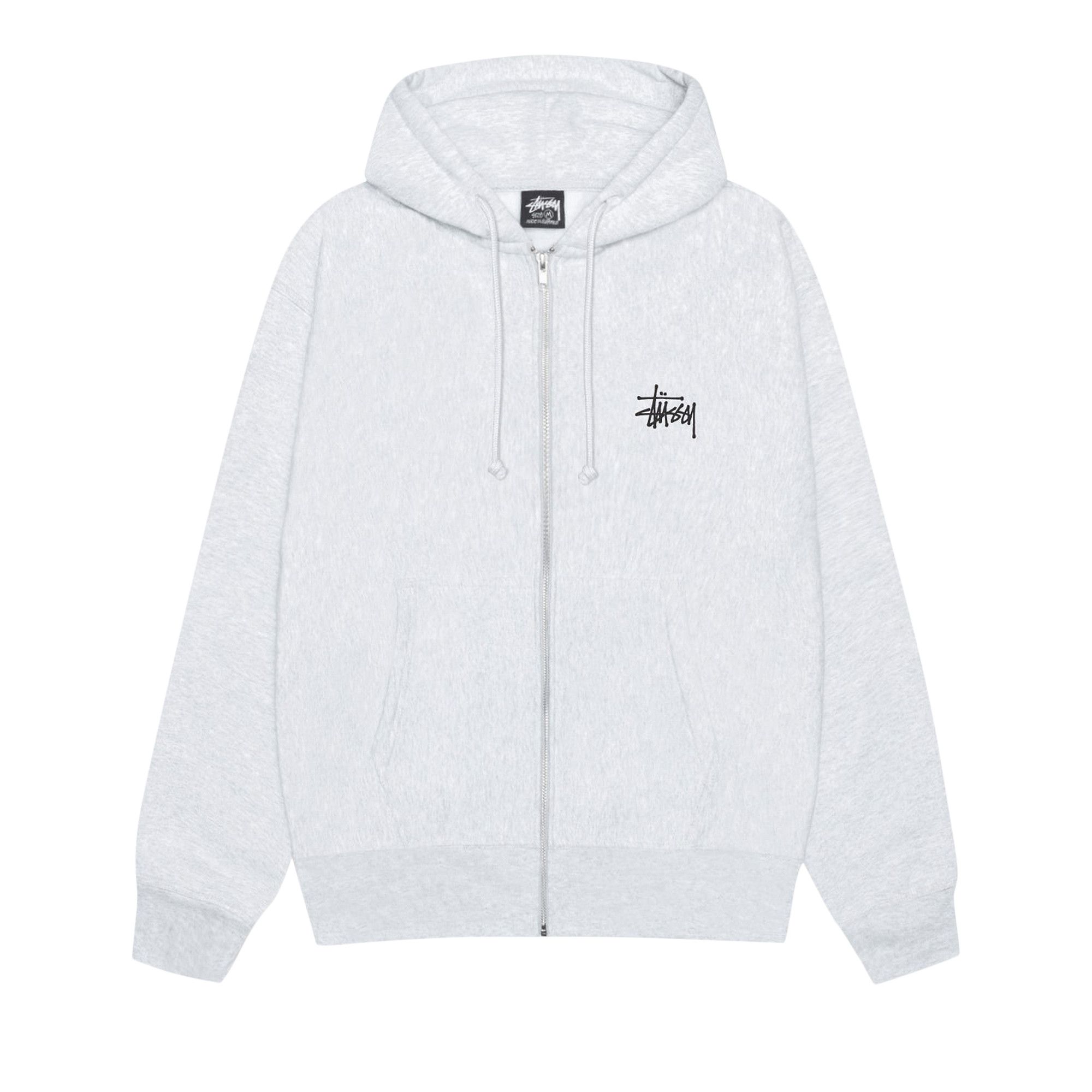 Buy Stussy Basic Zip Hoodie 'Ash Heather' - 1975000 ASHH | GOAT CA