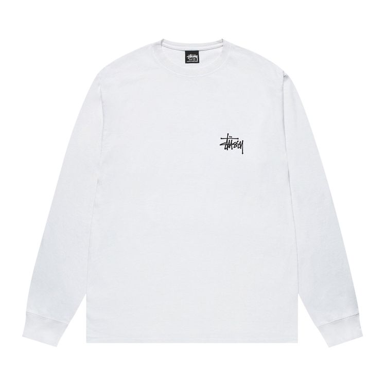 Stussy Basic Long Sleeve Tee White