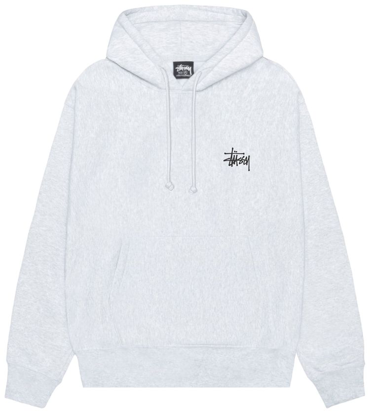 Stussy Basic Hoodie Ash Heather