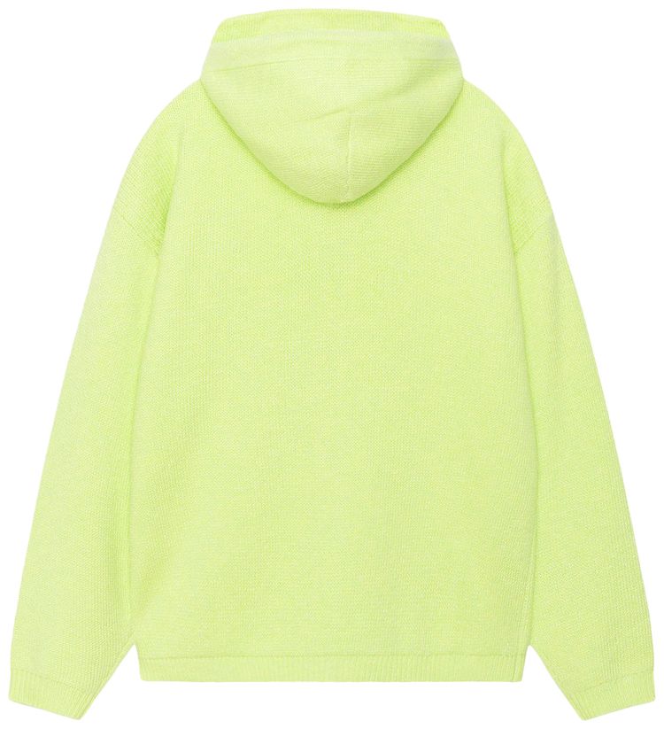 Stussy Hooded Zip Sweater Faded Lime