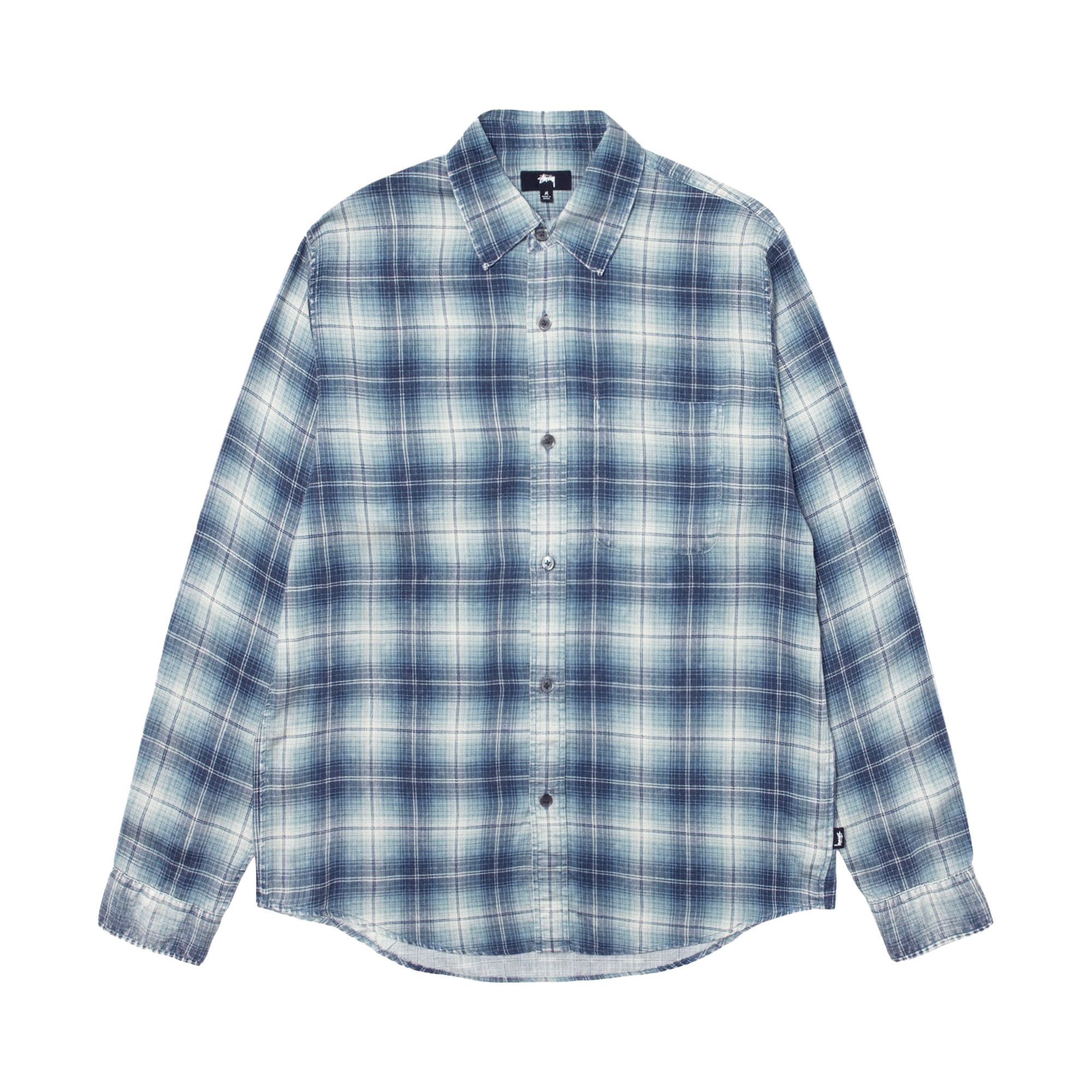 Buy Stussy Matthew Printed Shirt 'Blue' - 1110336 BLUE | GOAT