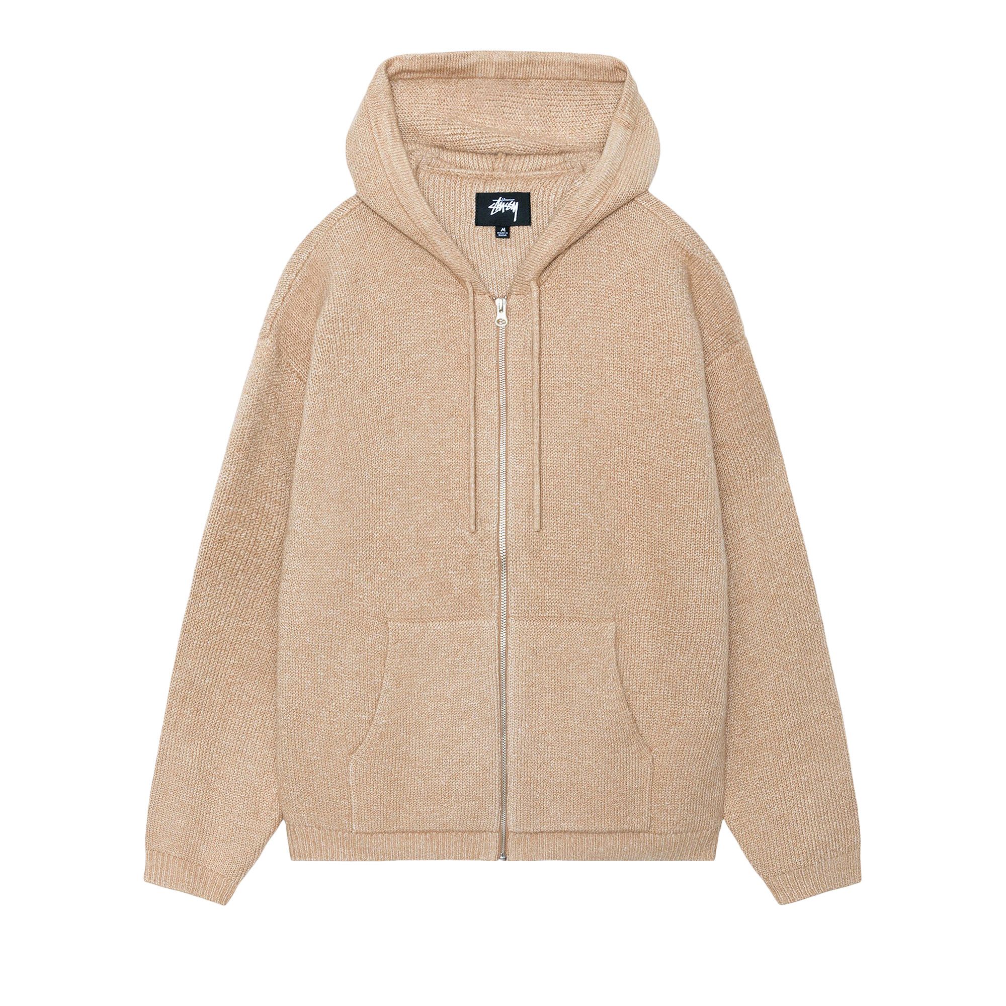 Buy Stussy Hooded Zip Sweater 'Camel' - 117261 CAML | GOAT