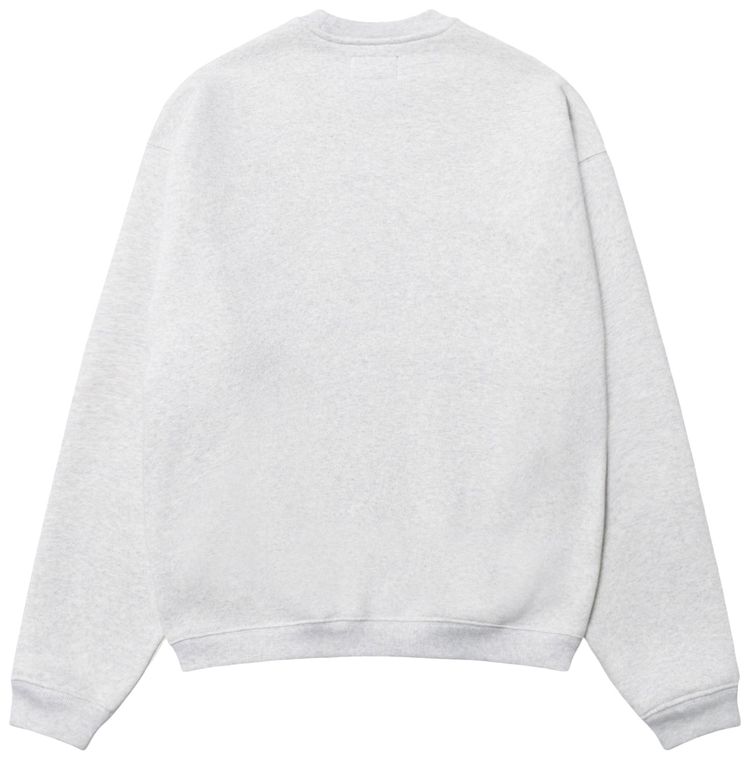 Stussy Stu Applique Crew Ash Heather