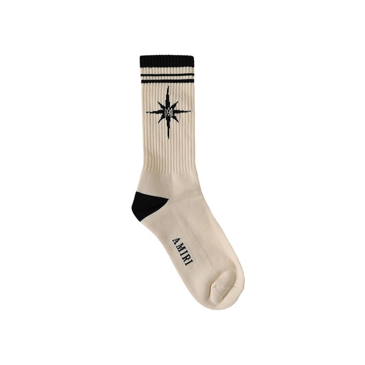 Amiri Starburst Sock Alabaster