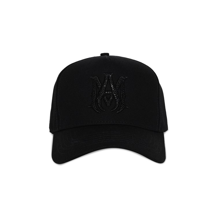Amiri MA Crystal Canvas Hat Black Black