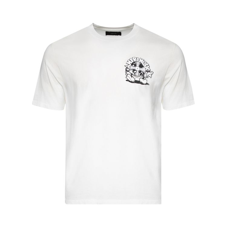 Amiri Music Record Tee Ivory