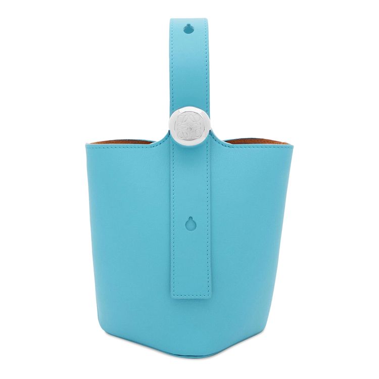 Loewe Mini Pebble Bucket Bag Sky Blue