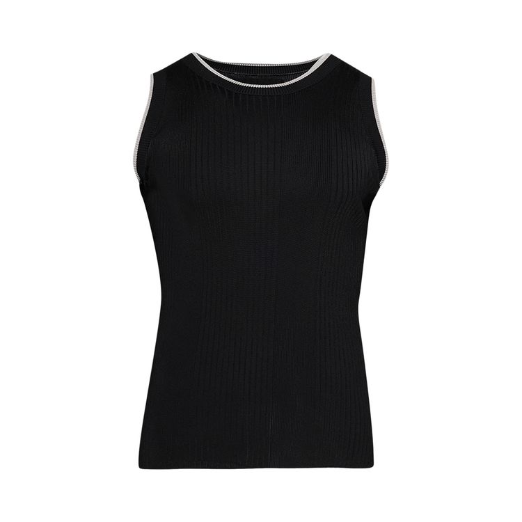 Amiri Ribbed Tank Top Black
