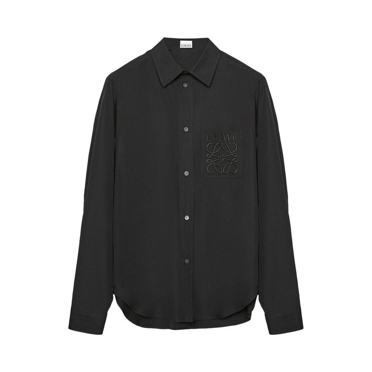 Loewe Anagram Embroidered Shirt Black