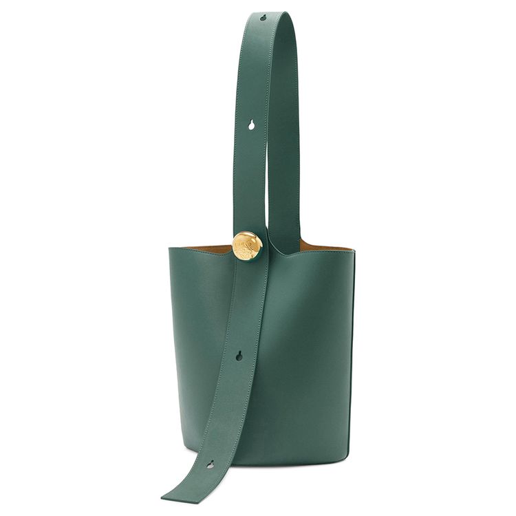 Loewe Mini Pebble Bucket Bag Vetiver
