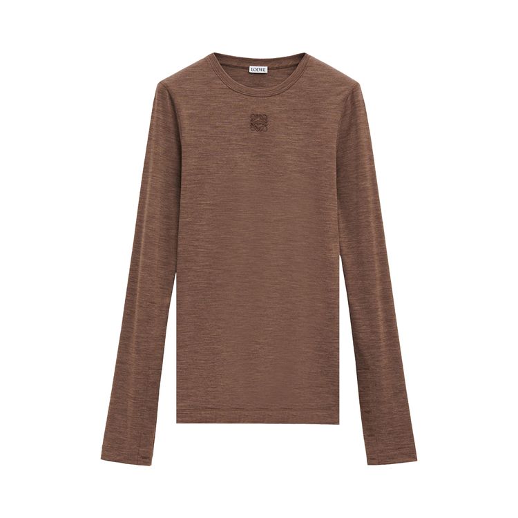 Loewe Long Sleeve Top Chocolate Brown