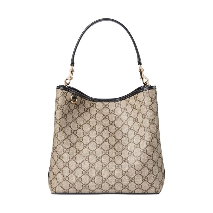 Gucci Emblem Small Shoulder Bag Beige