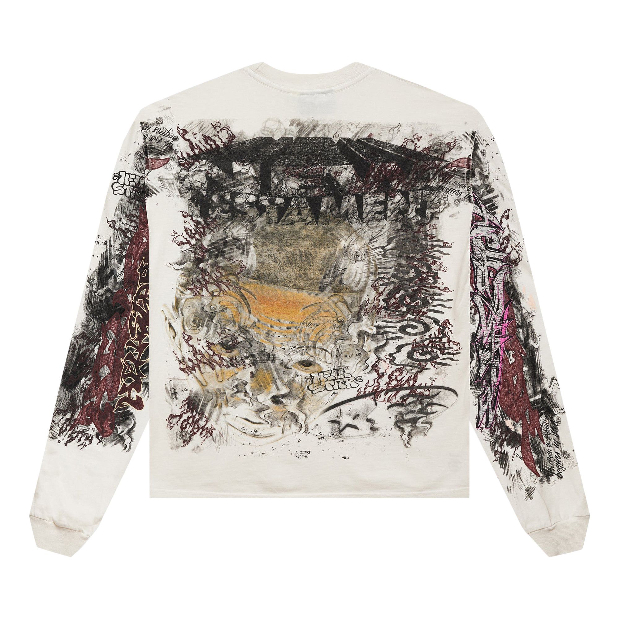 Buy Hellstar Graffiti Long-Sleeve 'White' - HS11LS03 WHIT | GOAT