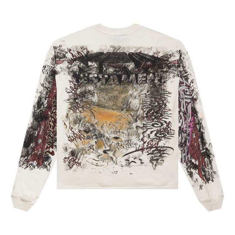 Hellstar Graffiti Long Sleeve White