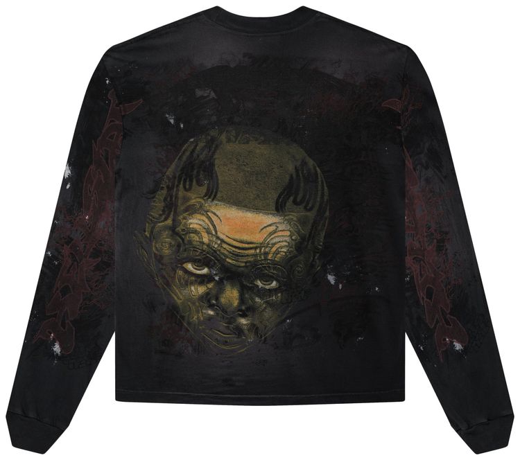 Hellstar Graffiti Long Sleeve Black