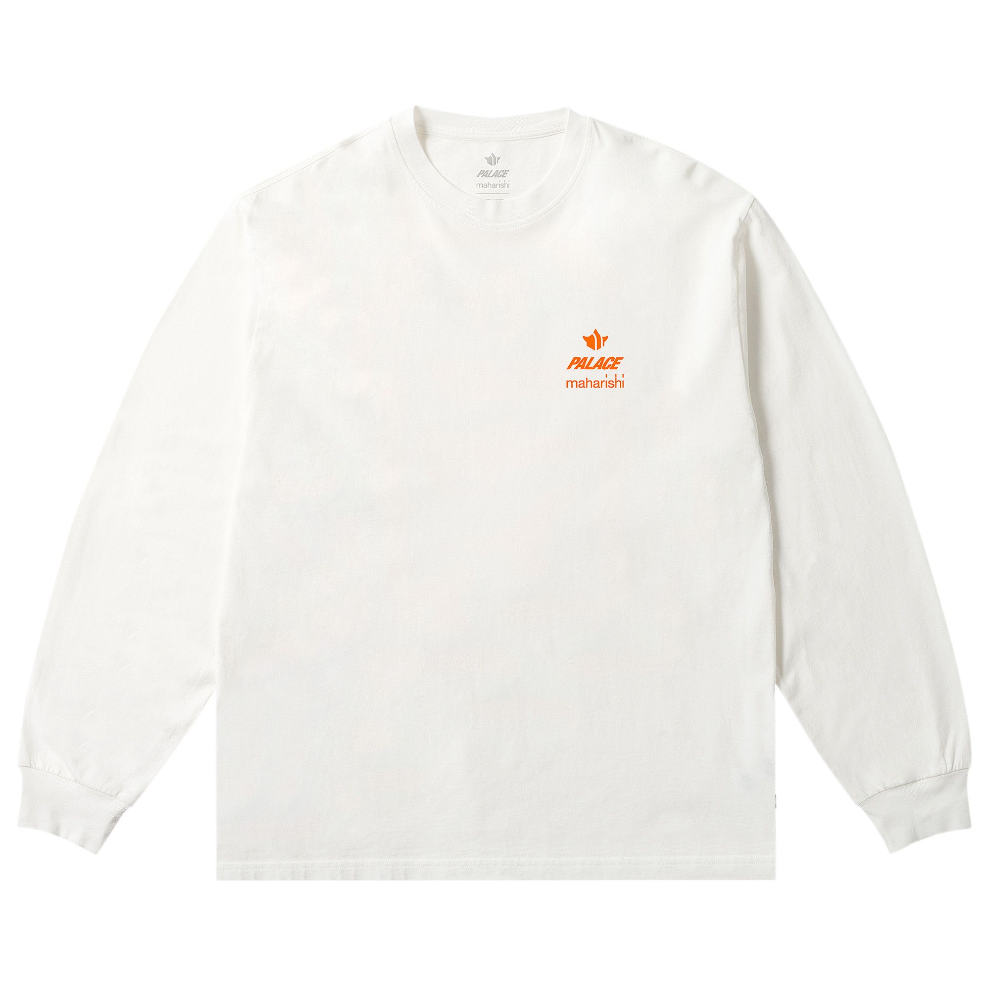 Buy Palace x Maharishi Shaolin Tag Long-Sleeve 'White